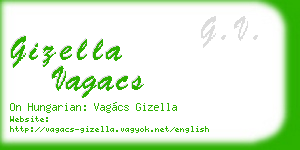 gizella vagacs business card